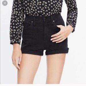 Madewell high rise denim shorts